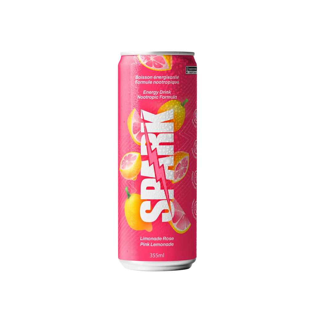 Spark Energy Drink Slim RTD Limonade Rose - Boisson Énergisante Légère Caféine | SynerFit Nutrition