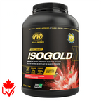 PVL Iso Gold Whey Protéine 6lb - Saveur Fraise - SynerFit Nutrition