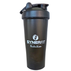 SynerFit Shaker Noir 700ml - Bouteille Protéine Sportive | SynerFit Nutrition