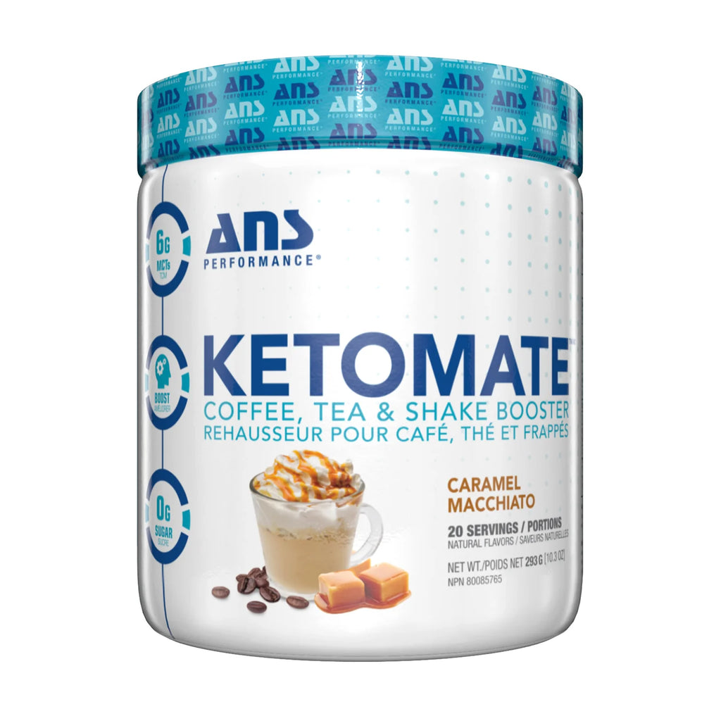 ANS Ketomate Rehausseur de Café Caramel Macchiato – SynerFit Nutrition