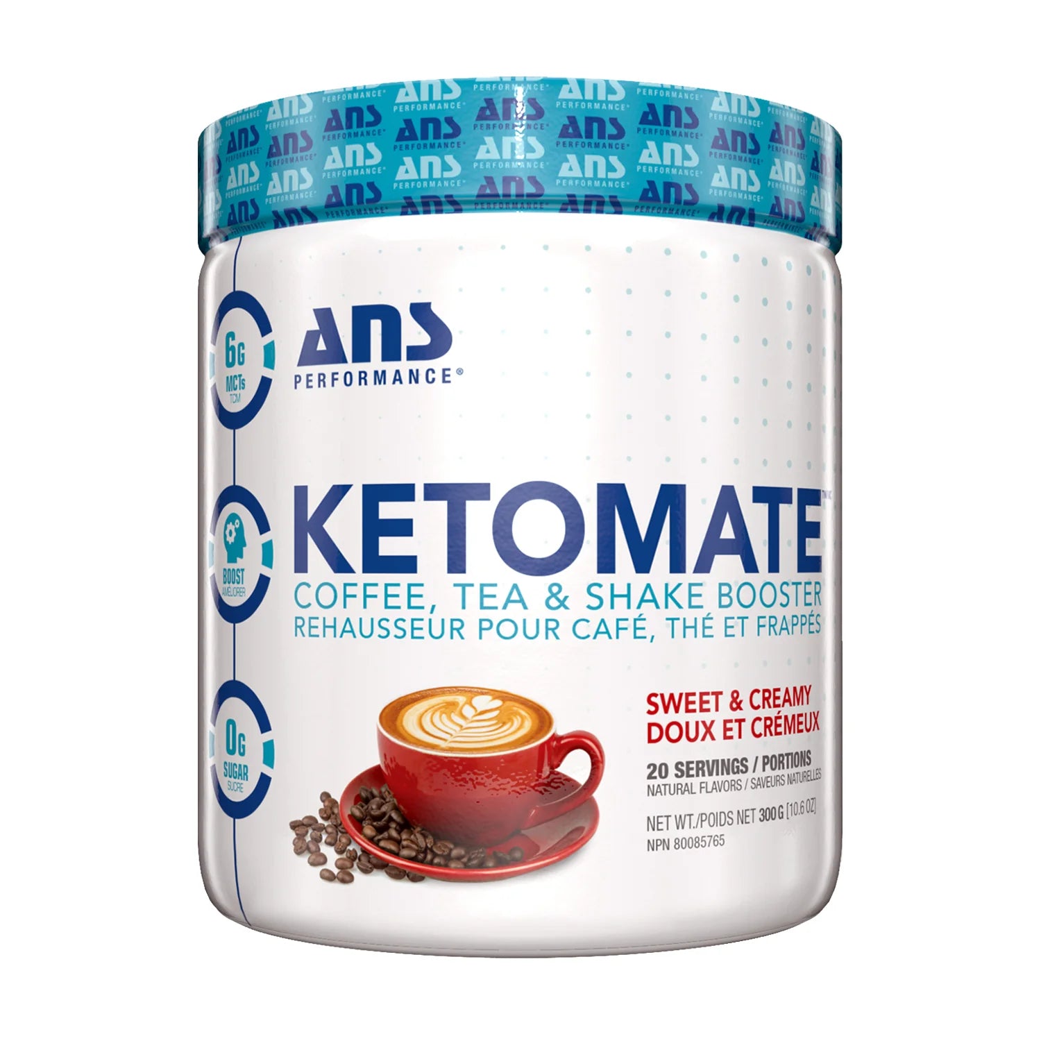 ANS Ketomate Rehausseur de Café Sweet n' Creamy 20 svgs – SynerFit Nutrition