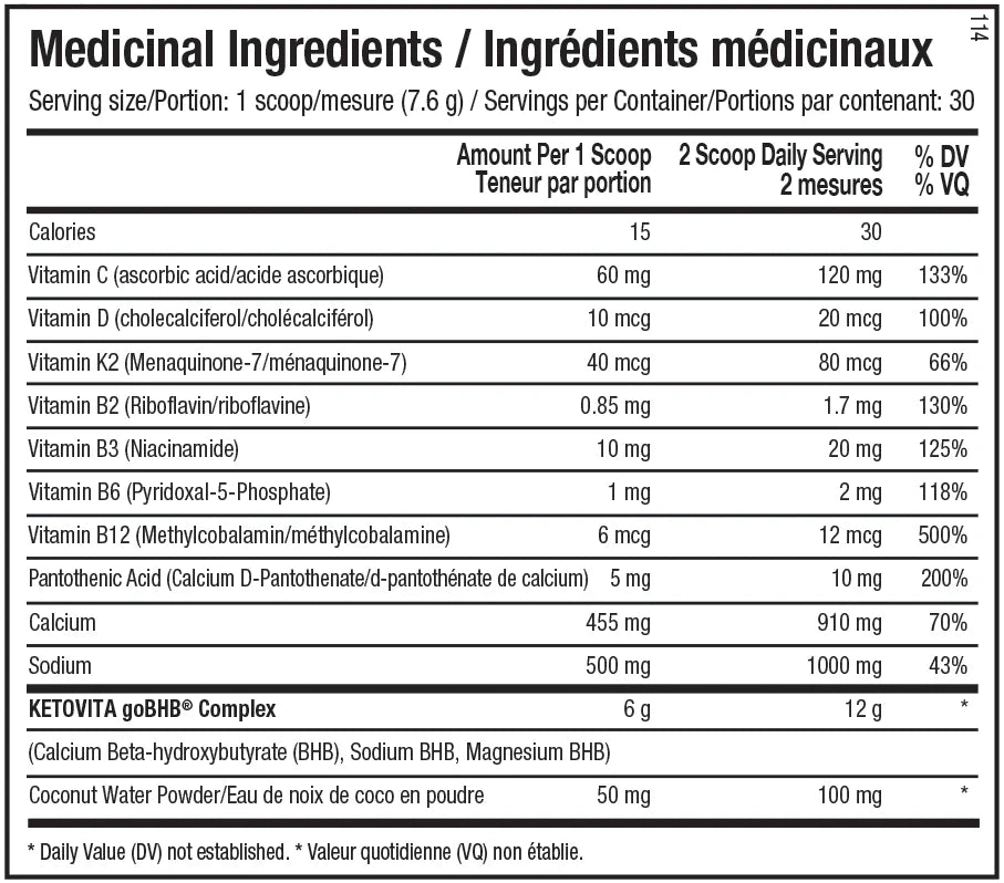 KetoVita - Cétones de BHB + Vitamines Essentielles