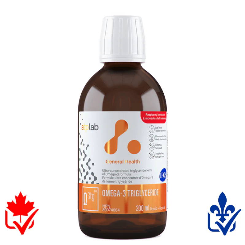 ATP Omega-3 Liquide 200ml Limonade Framboise - SynerFit Nutrition