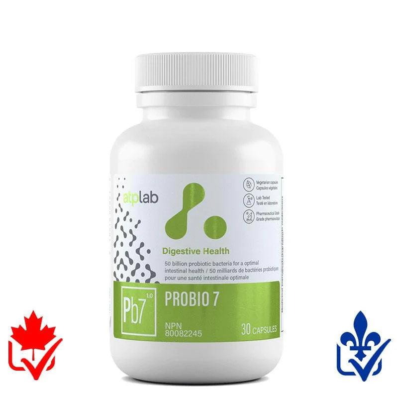 ATP Labs Probio 7 30 Capsules - Probiotiques 7 Souches Santé Digestive Immunité | SynerFit Nutrition
