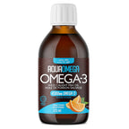 Aqua Omega EPA x5 Liquide 225ml Orange - Oméga-3 EPA Concentration Maximale Santé Cardiovasculaire | SynerFit Nutrition