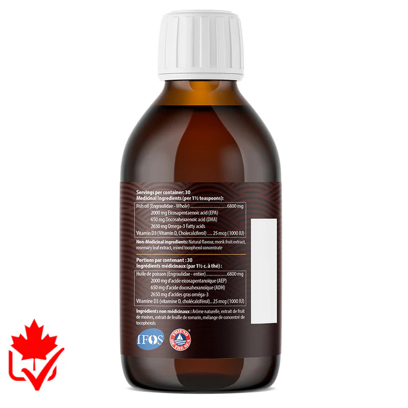 Aqua Omega Standard Liquide - Composition Oméga-3 Acides Gras Essentiels | SynerFit Nutrition