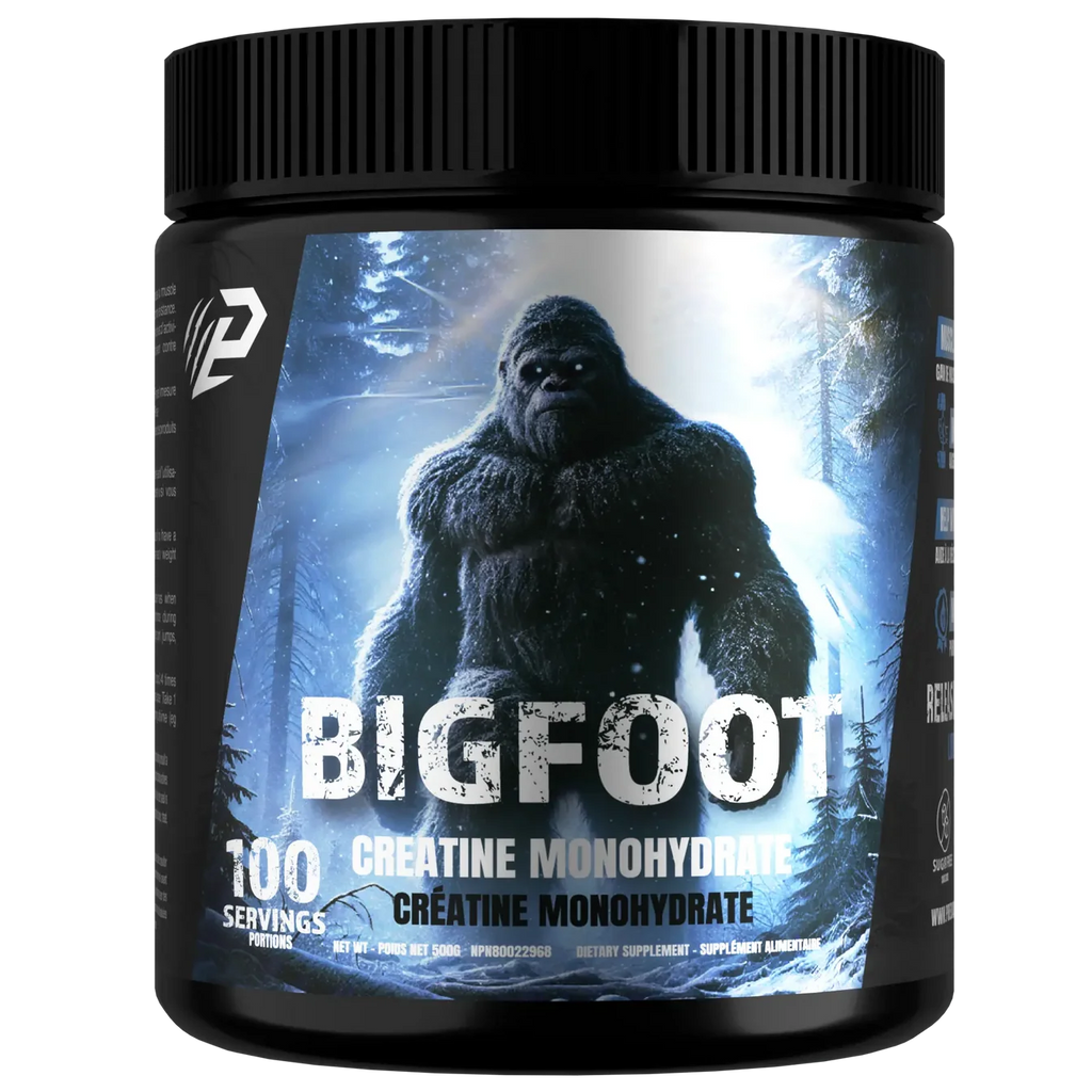 Predator Labs Créatine BigFoot 500g 100 Portions - Créatine Monohydrate Force Puissance | SynerFit Nutrition
