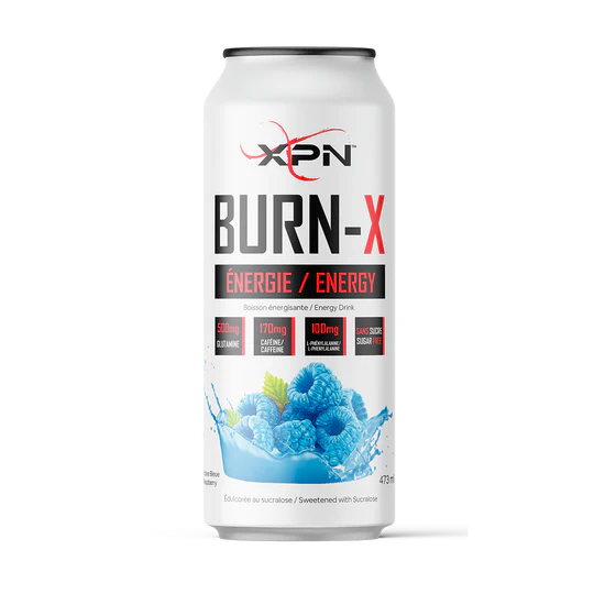 XPN Burn X Energy Drink RTD 475ml - Framboise bleue - SynerFit Nutrition