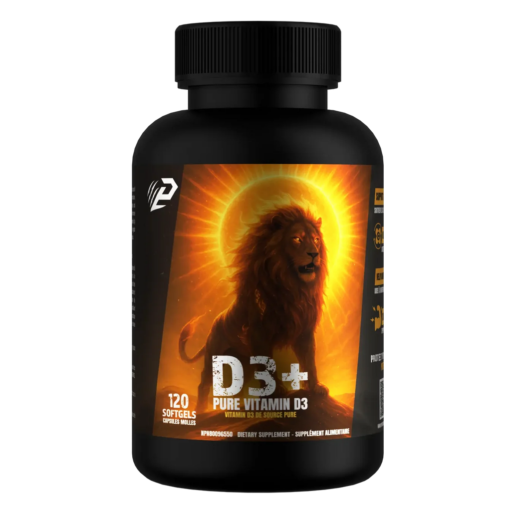 Predator Labs D3+ 120 Capsules - Vitamine D3 Immunité Santé Osseuse Force | SynerFit Nutrition