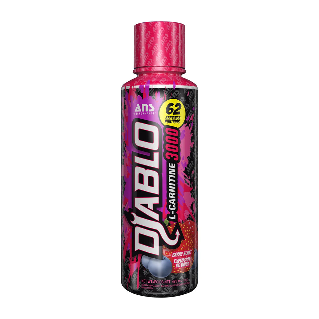ANS Diablo L-Carnitine 3000 473ml Explosion de Baies - L-Carnitine Liquide Perte de Gras Énergie | SynerFit Nutrition
