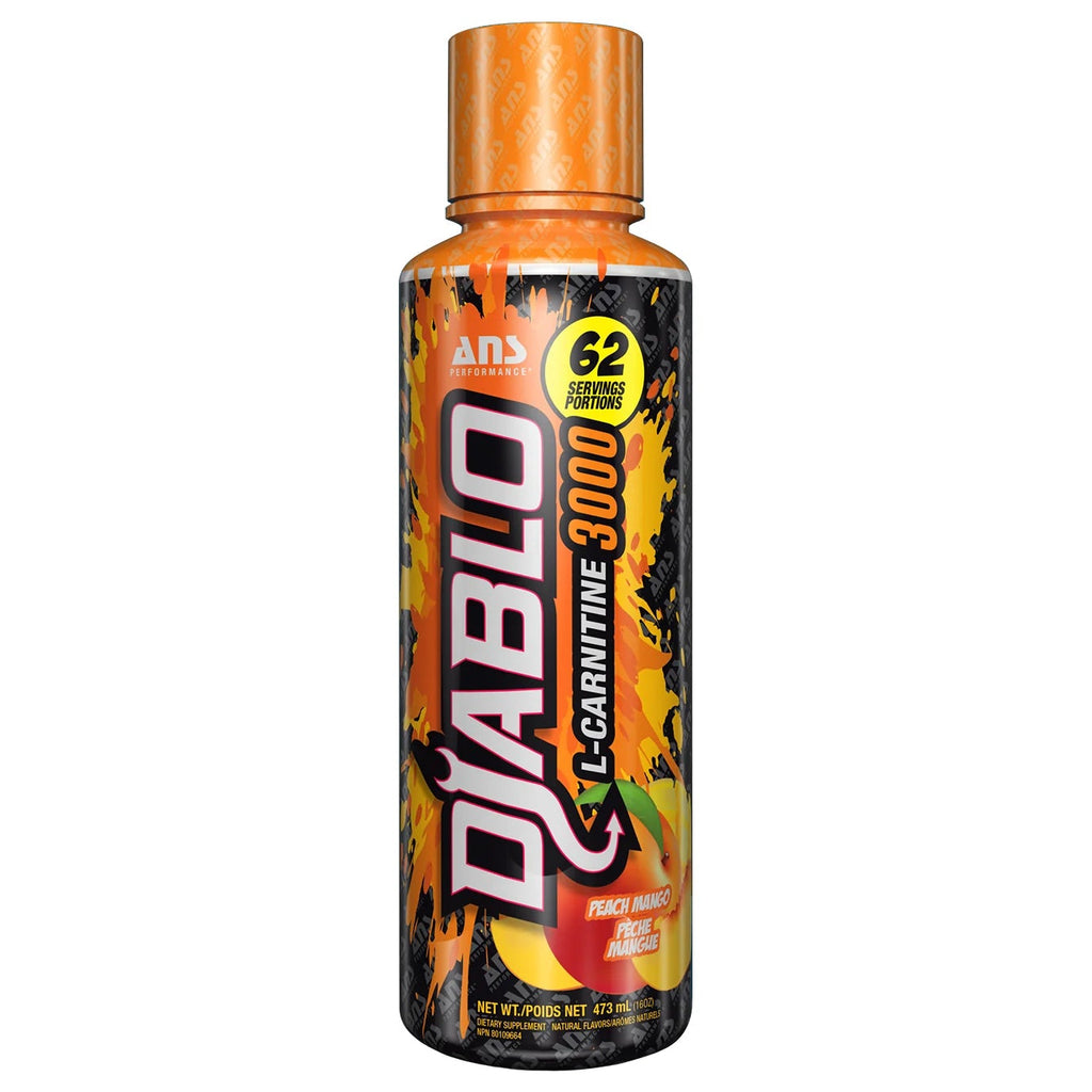 ANS Diablo L-Carnitine 3000 473ml Pêche Mangue - L-Carnitine Liquide Perte de Gras Énergie | SynerFit Nutrition