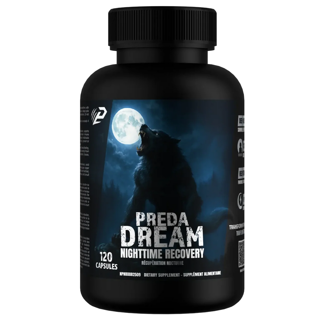 Predator Labs Preda Dream 120 Capsules - Sommeil Récupération Mélatonine Relaxation | SynerFit Nutrition