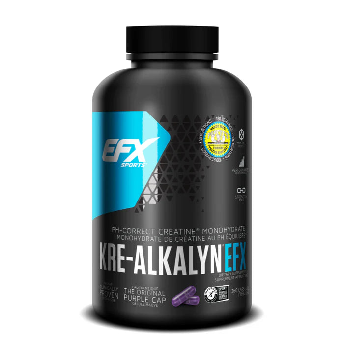 EFX Kre-Alkalyn Créatine en capsules - SynerFit Nutrition
