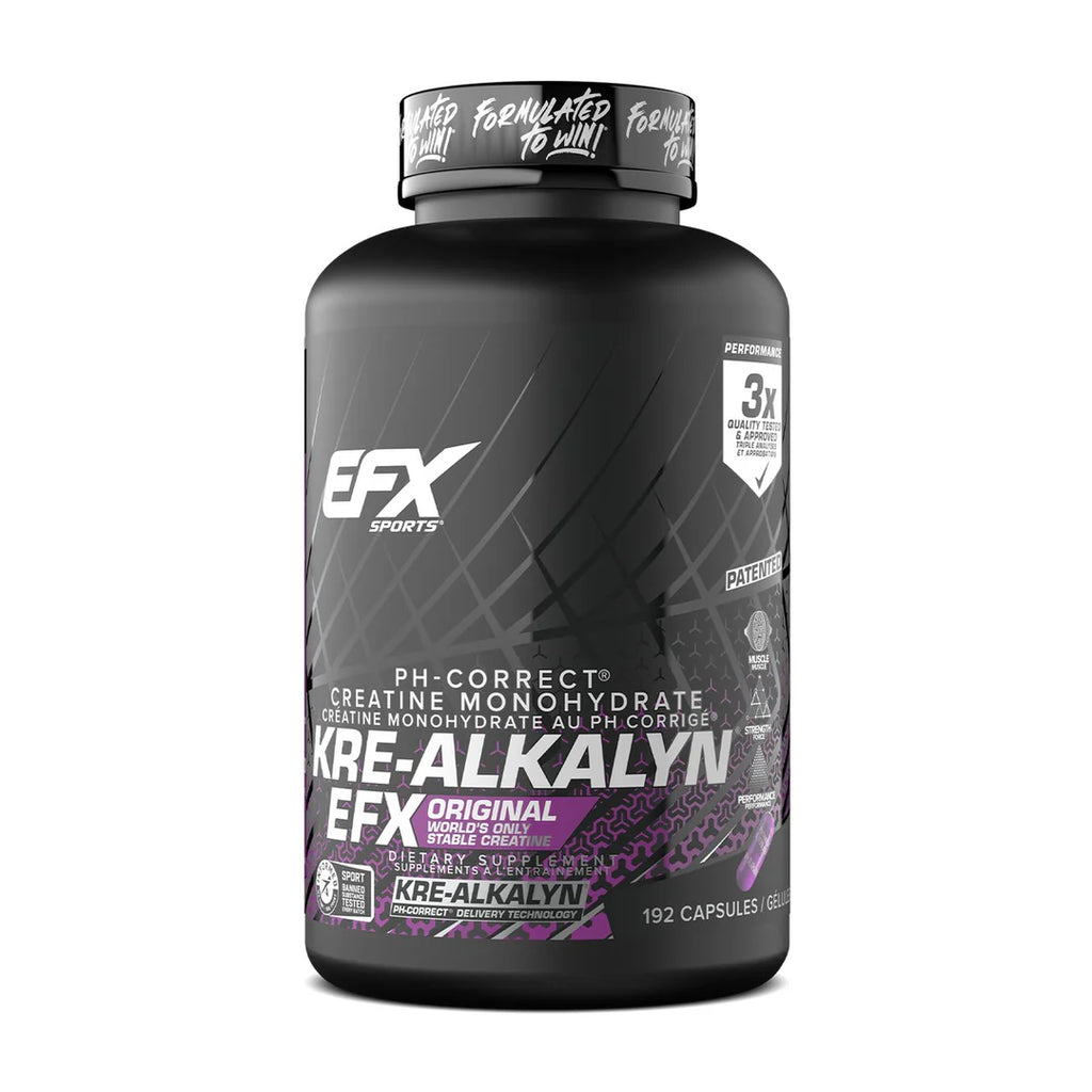 EFX Kre-Alkalyn – Créatine Tamponnée pour Force et Performance en Capsules