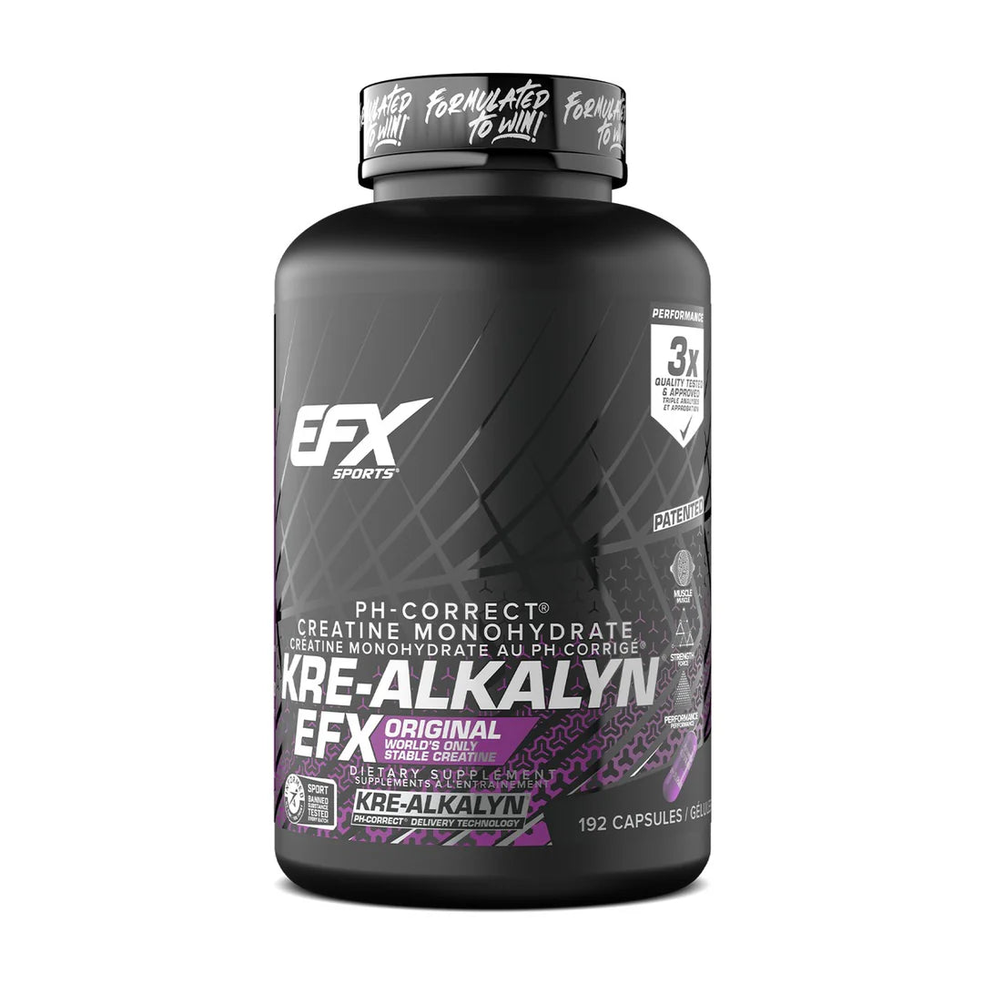 EFX Kre-Alkalyn – Créatine Tamponnée pour Force et Performance en Capsules