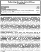 ATP Gluco Control - Tableau des valeurs nutritives - SynerFit Nutrition