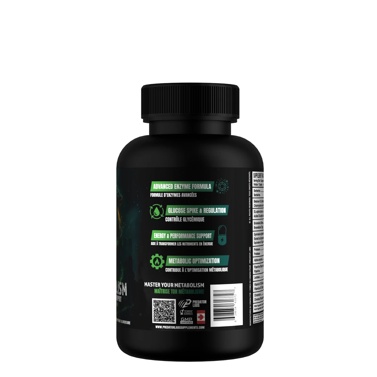 Predator Labs Glucobolism 90 Caps - Bénéfices Contrôle Glycémie Sensibilité Insuline | SynerFit Nutrition