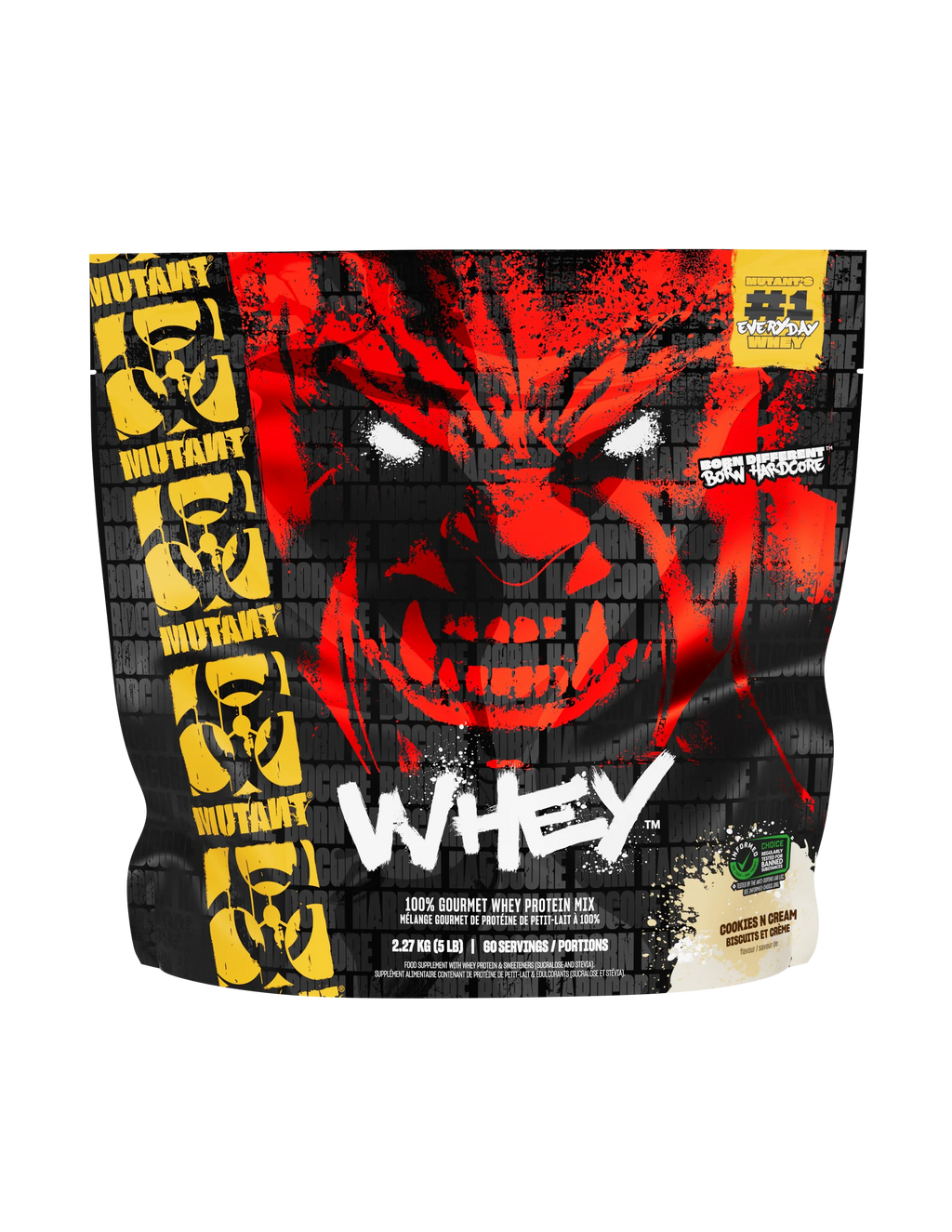 Mutant Whey Protéine 5 Lbs Cookie and Cream - Whey Blend Musculation | SynerFit Nutrition