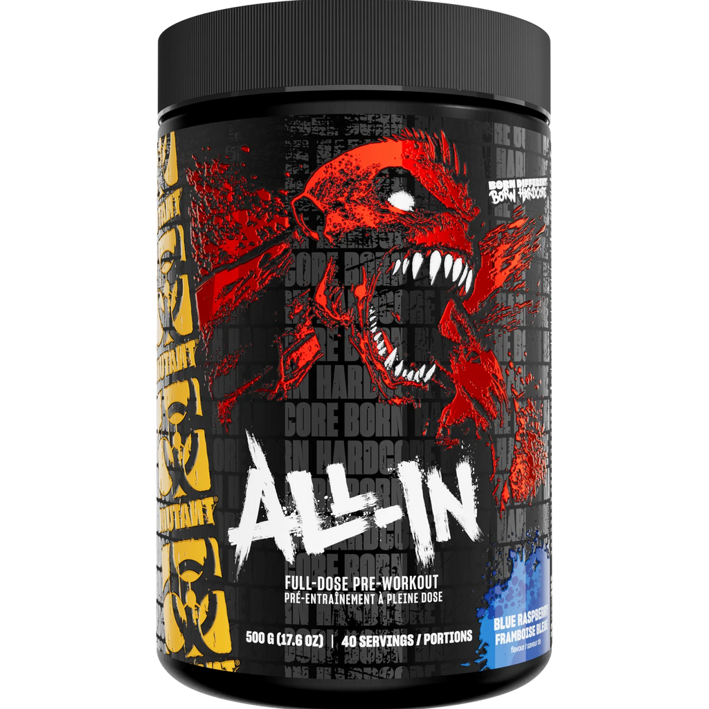 Mutant All-In 500g Framboise Bleue - EAA BCAA Électrolytes Récupération | SynerFit Nutrition