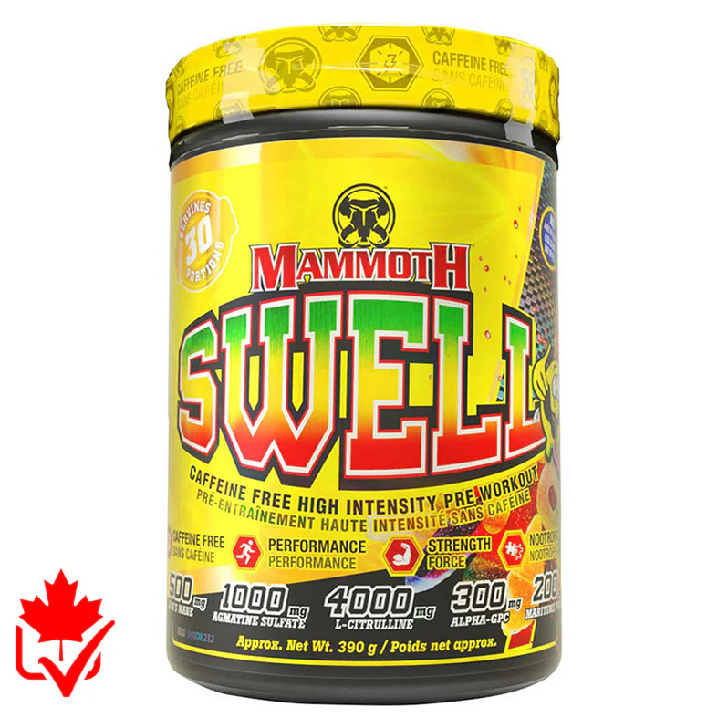 Mammoth Swell Stim Free 390g Sour Candy - SynerFit Nutrition
