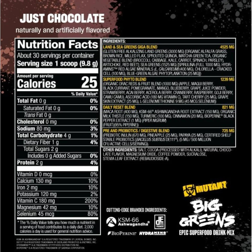 Mutant Big Greens - Supplément Greens Superaliments Quotidien | SynerFit Nutrition