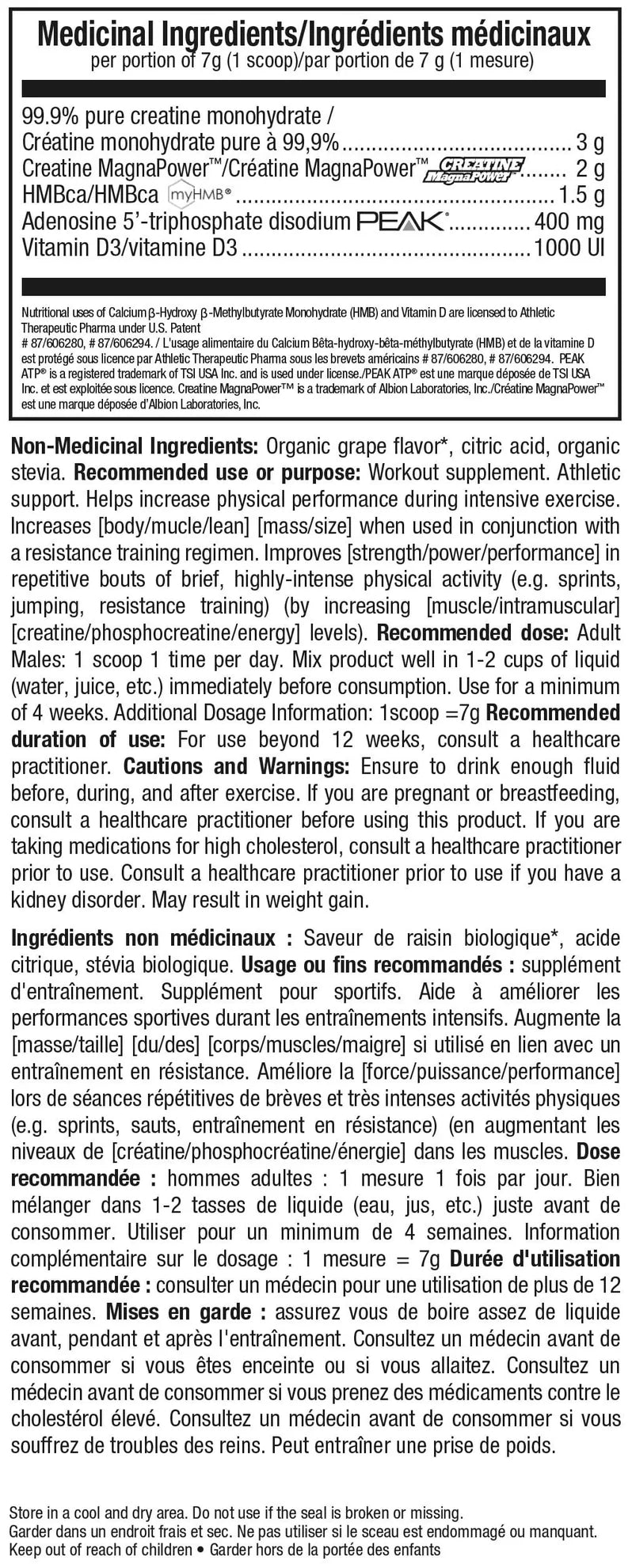 ATP Myoprime | Performance, force et puissance musculaire
