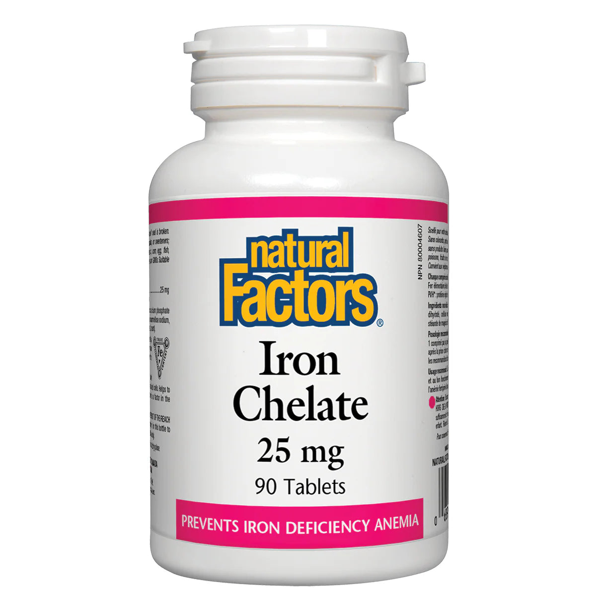 Natural Factors Fer Chélaté 90 caps - Supplément de fer - SynerFit Nutrition
