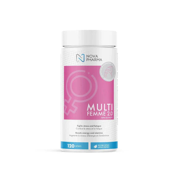 Nova Pharma Multivitamines pour Femmes 120 Capsules - Vitamines Minéraux Énergie | SynerFit Nutrition