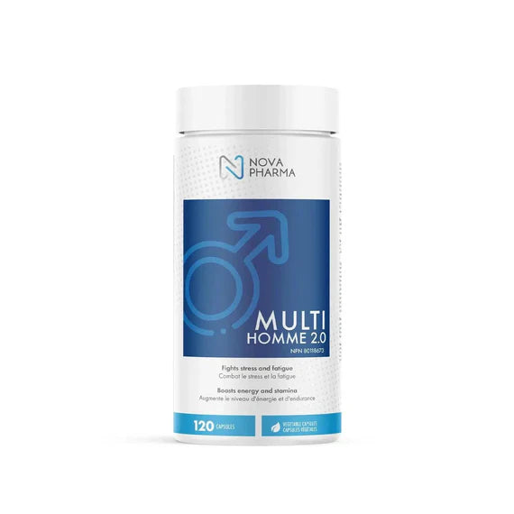 Nova Pharma Multivitamines pour Hommes 120 Capsules - Vitamines Minéraux Énergie | SynerFit Nutrition
