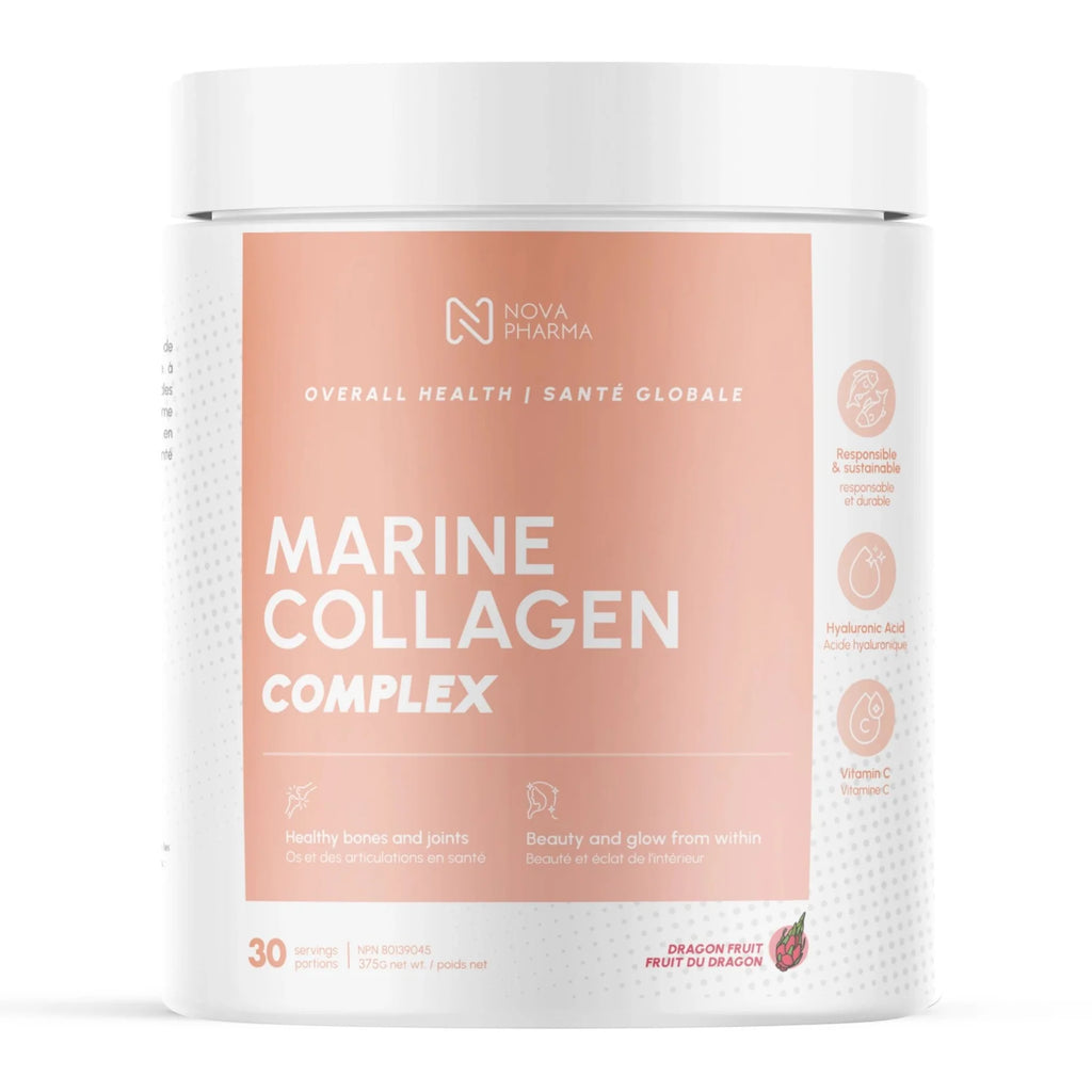Nova Pharma Collagène Marin Fruit du Dragon - Peau Articulations Anti-Âge | SynerFit Nutrition