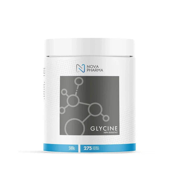 Nova Pharma Glycine - Acide Aminé Sommeil Récupération Bien-Être | SynerFit Nutrition