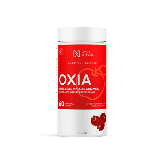 Nova Pharma Oxia Vinaigre de Cidre de Pomme 60 Gummies - Digestion Métabolisme | SynerFit Nutrition