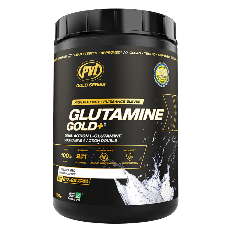 PVL Glutamine Gold 1100g Sans Saveur - Récupération musculaire - SynerFit Nutrition