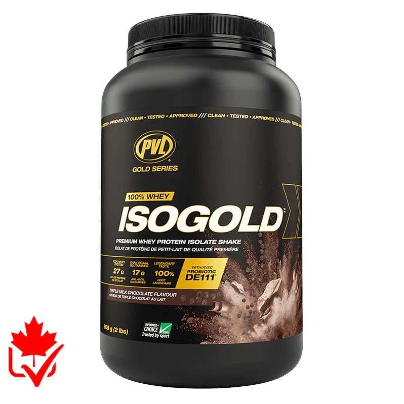 PVL Iso Gold Whey Protéine 2lb Chocolate - SynerFit Nutrition