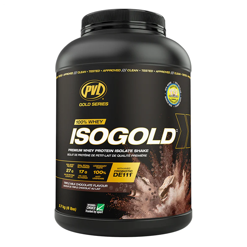 PVL Iso Gold Whey Protéine 6lb Triple Chocolat - SynerFit Nutrition