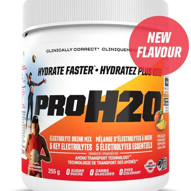 PVL Pro H2O Électrolytes 255g Peach Mango Smash - Hydratation et performance - SynerFit Nutrition