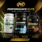 PVL Bundle Performance Élite - Isogold Whey, Domin8 Pre-Workout et Créatine - SynerFit Nutrition