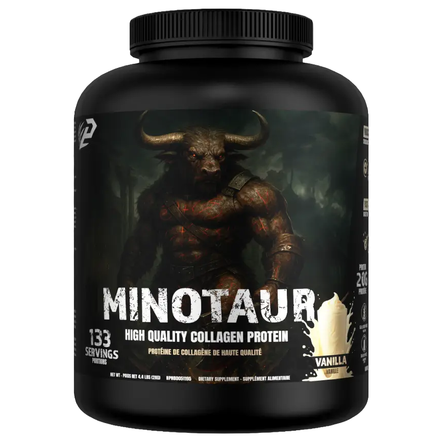 Predator Labs Minotaur Protéine Boeuf 4.4lbs Vanille - Protéine Boeuf Hydrolysée Masse Musculaire | SynerFit Nutrition