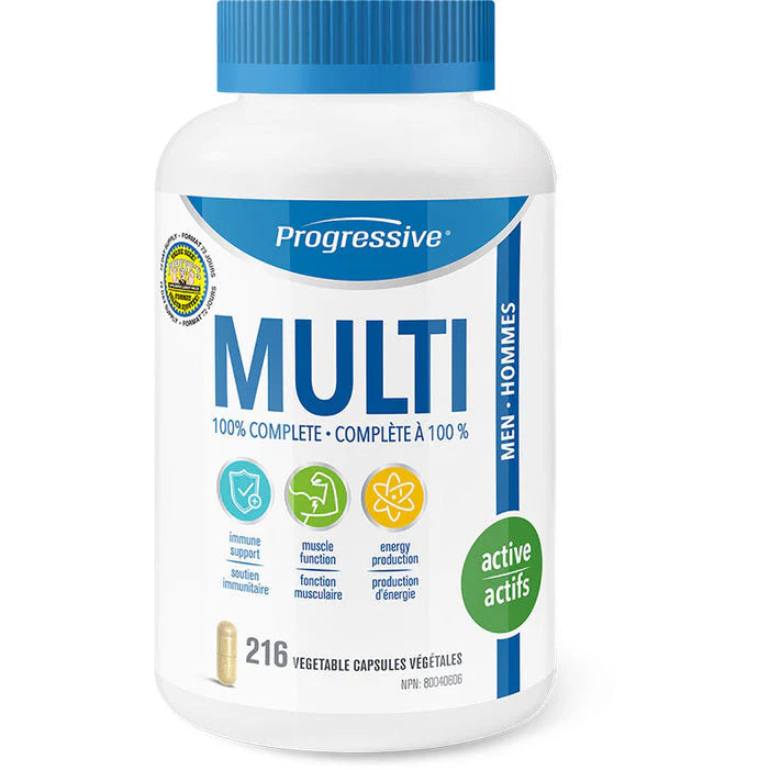 Progressive Multivitamines Homme Active 216 capsules - SynerFit Nutrition