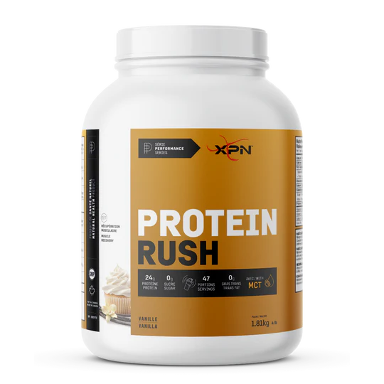 XPN Protein Rush 4lb - Protéine de lactosérum Vanille - SynerFit Nutrition