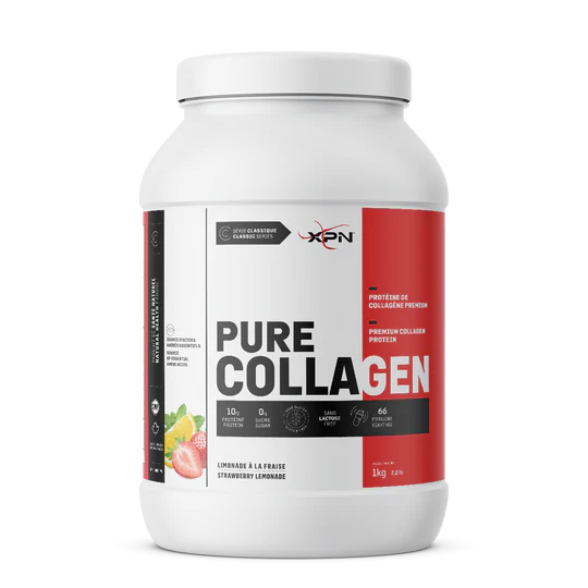 XPN Pure Collagen Bœuf 1kg - Collagène Limonade à la fraise - SynerFit Nutrition