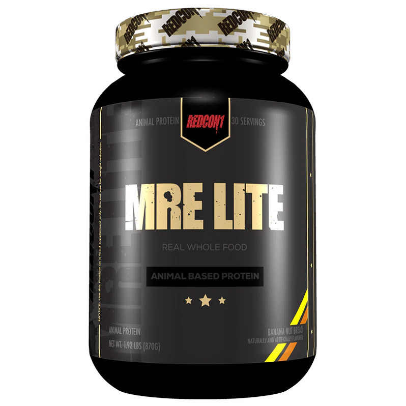 Redcon1 MRE Lite 1.92lbs Banana Bread - Protéine Repas Complet Aliments Entiers | SynerFit Nutrition