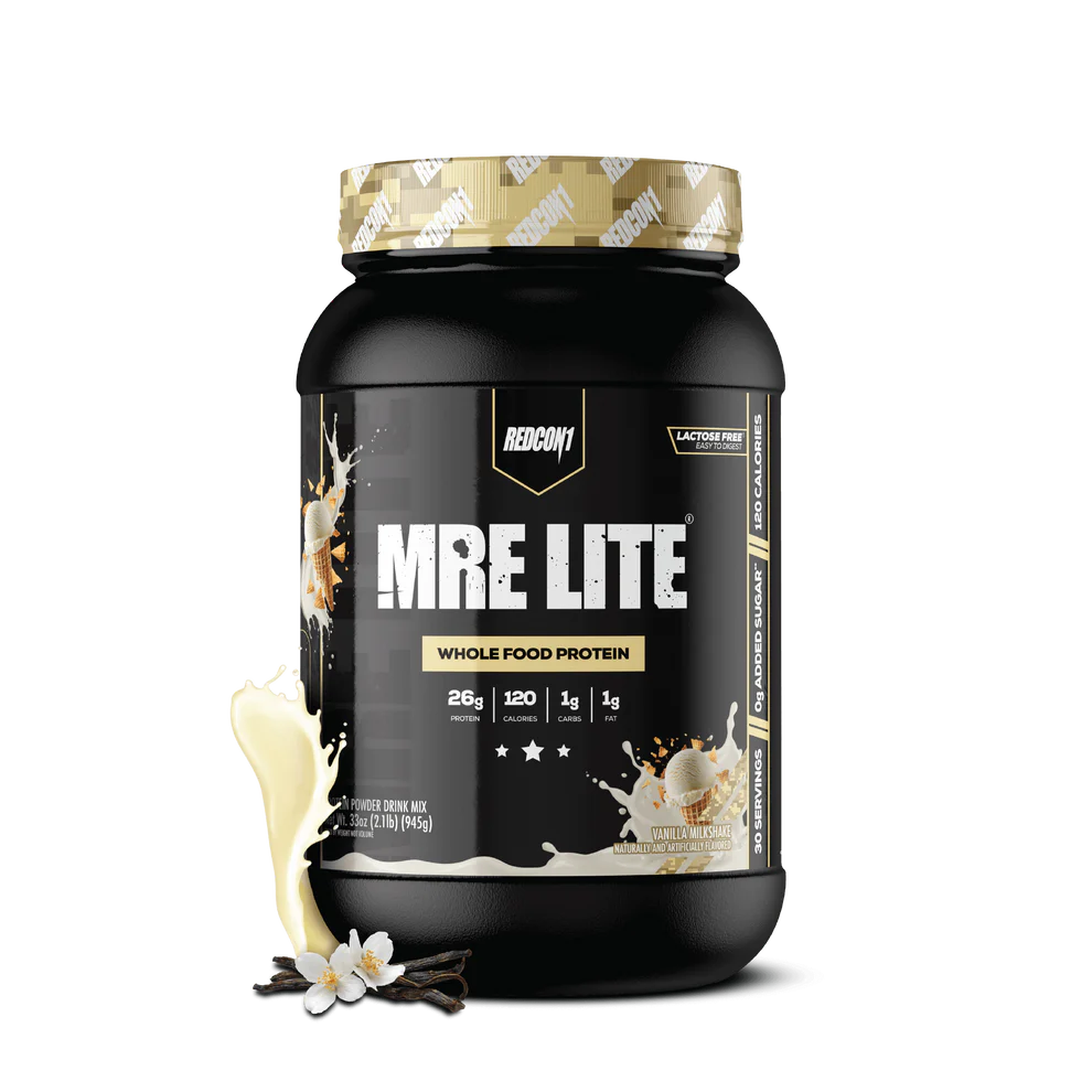 Redcon1 MRE Lite 1.92lbs Vanilla Milkshake - Protéine Repas Complet Aliments Entiers | SynerFit Nutrition