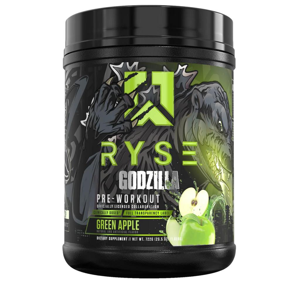 Ryse Godzilla Pré-Workout Green Apple - Énergie et performance - SynerFit Nutrition