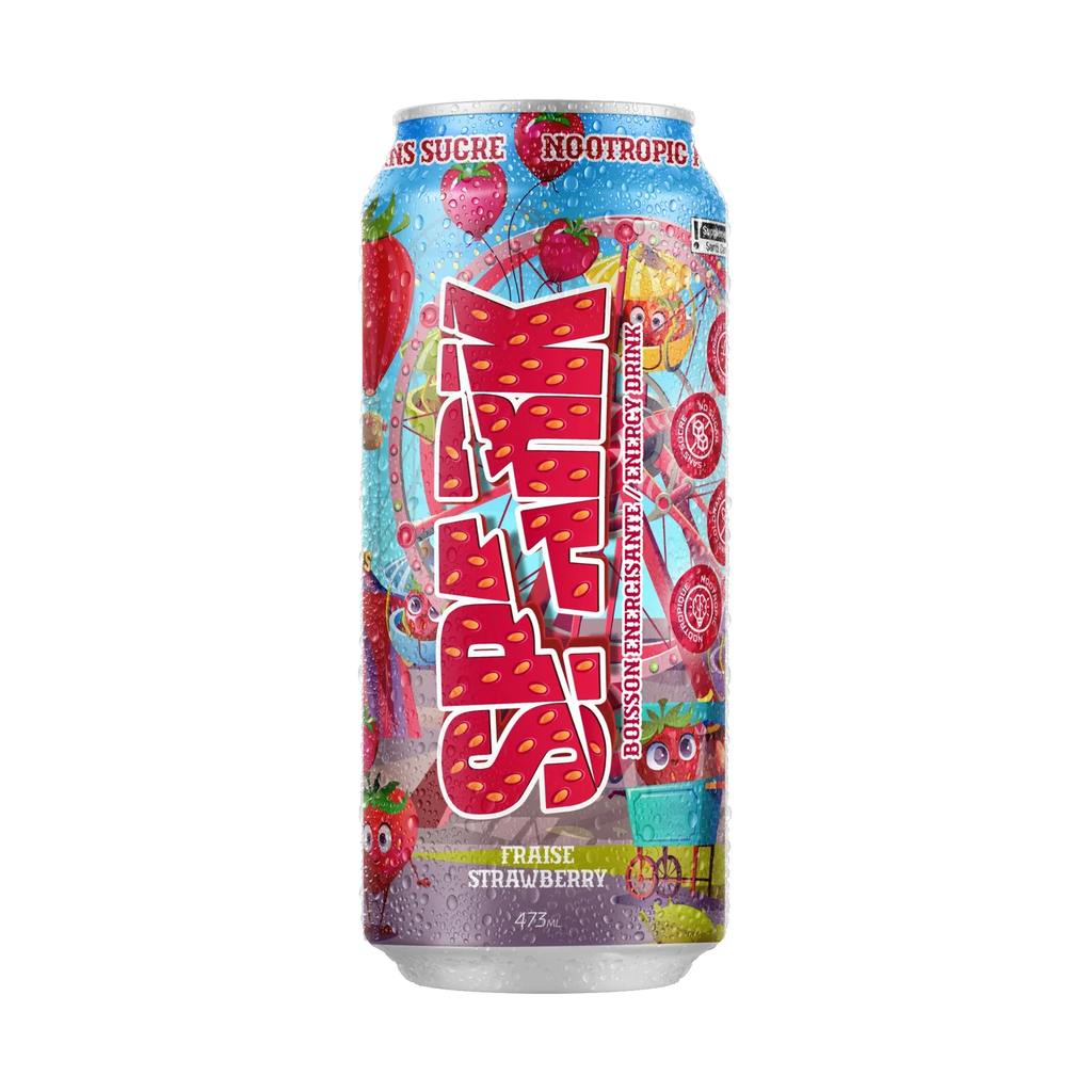 Spark Energy Drink 473ml RTD Fraise - Boisson Énergisante Caféine | SynerFit Nutrition