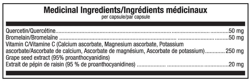 ATP Syner-C Vitamine C - Valeurs nutritives - SynerFit Nutrition