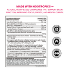 MindBlow Nootropics - Supplément Nootropique Énergie Clarté Mentale | SynerFit Nutrition