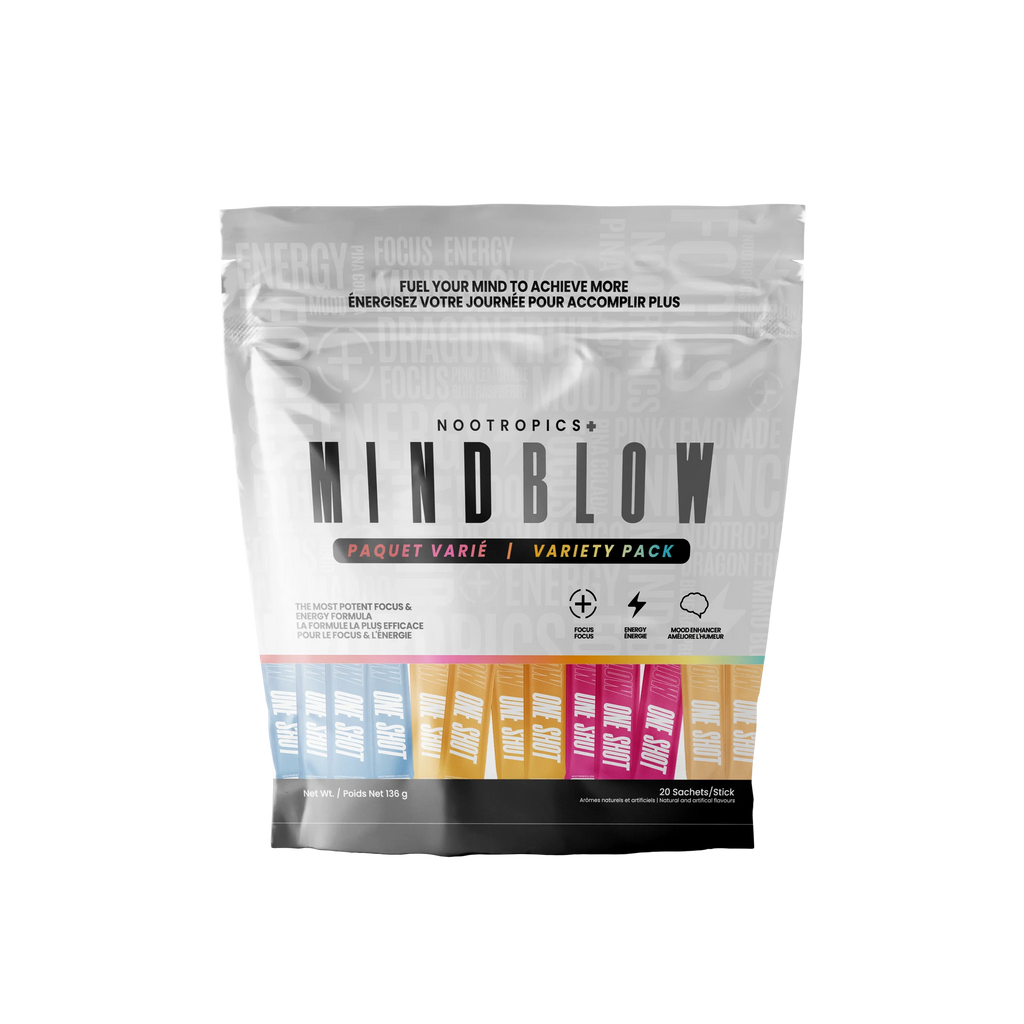 MindBlow Nootropics 20 Portions Paquet Varié - Découverte Saveurs Nootropiques | SynerFit Nutrition