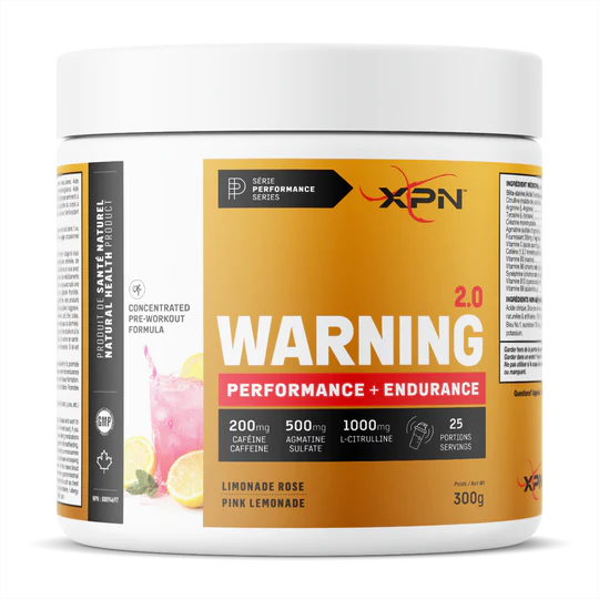 XPN Warning Pre-Workout 300g - Limonade rose - SynerFit Nutrition