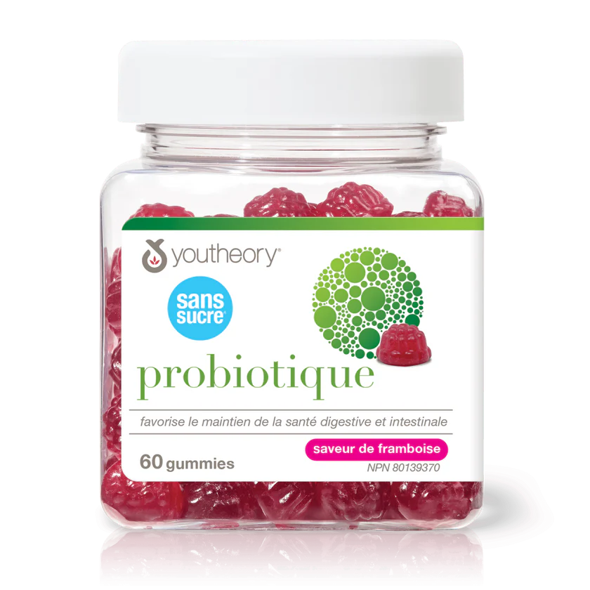 Youtheory Probiotique Gummies — Bacillus coagulans, Santé Digestive & Immunité